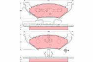 GDB4045 TRW - Klocki ham.CHRYSLER VOYAGER II 2.0-3.8 95-01 tył /TRW/