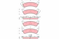 GDB4124 TRW - Klocki ham.JEEP CHEROKEE II 2.5i-4.0 98-tył /TRW/