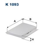K1093 FILTR - FILTR KABINOWY O, C4, C4 II, DS4, P