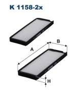 K1158-2X FILTR - FILTR KABINOWY 