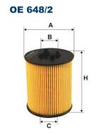 OE648/2 FILTR - FILTR OLEJU SA C, OMEGA B, SIGNU