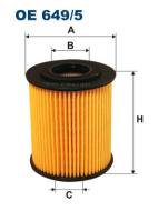 OE649/5 FILTR - FILTR OLEJU ), X5 (E53), LANDROV