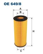 OE649/8 FILTR - FILTR OLEJU E93), 5 (E60/E61), 6