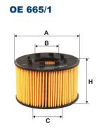 OE665/1 FILTR - FILTR OLEJU NSIT (00), JAGUAR X-