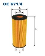 OE671/4 FILTR - FILTR OLEJU .4, 2.8FSI, 3.2FSI