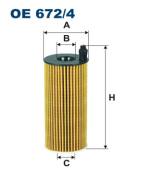 OE672/4 FILTR - FILTR OLEJU (E90/E91/E92/E93), 3