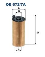 OE672/7A FILTR - FILTR OLEJU 