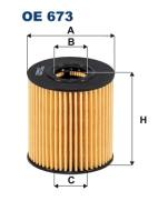 OE673 FILTR - FILTR OLEJU 1,6/2,0 HDI ORD, LANCIA, LANDROV