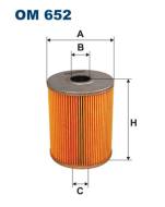OM652 FILTR - FILTR OLEJU RRADO, GOLF III, PAS