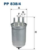 PP838/4 FILTR - FILTR PALIWA - DIESEL III (00-07), TOURNE