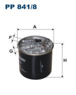 PP841/8 FILTR - FILTR PALIWA - DIESEL 204), CLS (C218), E