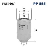 PP855 FILTR - FILTR PALIWA - DIESEL ZDA, MITSUBISHI, TOY