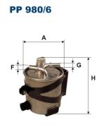 PP980/6 FILTR - FILTR PALIWA - DIESEL RO, RENAULT LOGAN, M