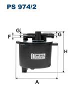 PS974/2 FILTR - FILTR PALIWA - DIESEL 