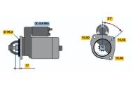 0001108155 BOSCH - Rozrusznik FORD TRANSIT 80-190 2.0i OHC 94-,2.3 -06