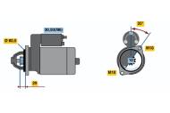 0001115006 BOSCH - Rozrusznik 12V 1.7kW /BOSCH/