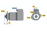 0001510039 BOSCH - Rozrusznik 24V 9KW /BOSCH/ 