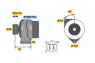 0123115014 BOSCH - Alternator /BOSCH/