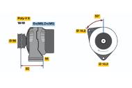 0123310013 BOSCH - Alternator /BOSCH/