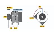 0123510037 BOSCH - Alternator /BOSCH/