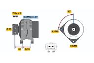 0123515014 BOSCH - Alternator /BOSCH/