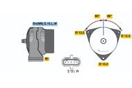 0123525501 BOSCH - Alternator 28V 100A MAN,NEOPLAN /BOSCH/ 