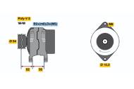 0124225050 BOSCH - Alternator /BOSCH/