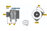 0124315007 BOSCH - Alternator /BOSCH/