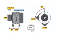 0124325131 BOSCH - Alternator /BOSCH/