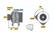 0124325140 BOSCH - Alternator /BOSCH/