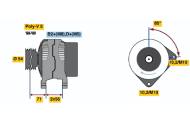 0124425005 BOSCH - Alternator /BOSCH/