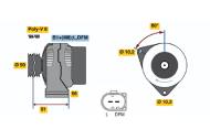 0124515130 BOSCH - Alternator /BOSCH/