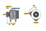 0124615027 BOSCH - Alternator /BOSCH/