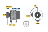 0124615038 BOSCH - Alternator /BOSCH/