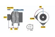 0124625010 BOSCH - Alternator /BOSCH/