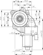 0130822489 BOSCH - Silnik przekładni /BOSCH/