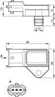 0281002487 BOSCH - Czujnik ciśnienia doładowania /BOSCH/