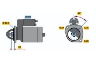 0986017950 BOSCH - Rozrusznik CHRYSLER GRAND VOYAGER 2.5TD 92-95