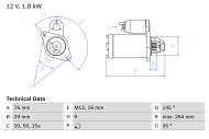 0986018060 BOSCH - Rozrusznik /BOSCH/