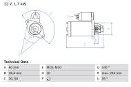 0986021320 BOSCH - Rozrusznik /BOSCH/