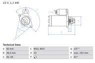 0986021800 BOSCH - Rozrusznik /BOSCH/