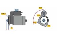 0986023670 BOSCH - Rozrusznik /BOSCH/