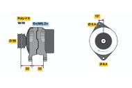 0986039170 BOSCH - Alternator /BOSCH/