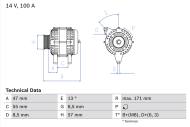 0986040370 BOSCH - Alternator /BOSCH/