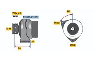 0986041451 BOSCH - Alternator /BOSCH/