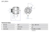 0986042000 BOSCH - Alternator /BOSCH/