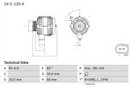 0986042550 BOSCH - Alternator /BOSCH/