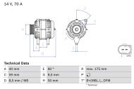 0986042620 BOSCH - Alternator /BOSCH/