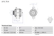 0986042650 BOSCH - Alternator /BOSCH/