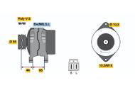 0986042921 BOSCH - Alternator /BOSCH/